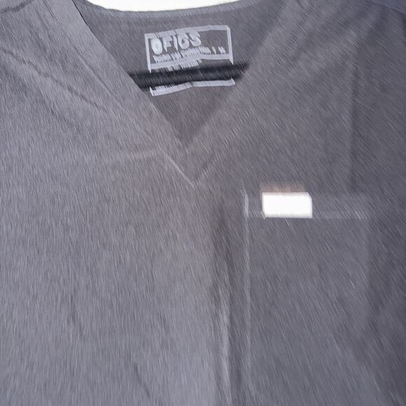 FIGS Catarina‎ One-Pocket Scrub Top Women's Medium Black V-Neck Medical Uniform - Picture 4 of 9